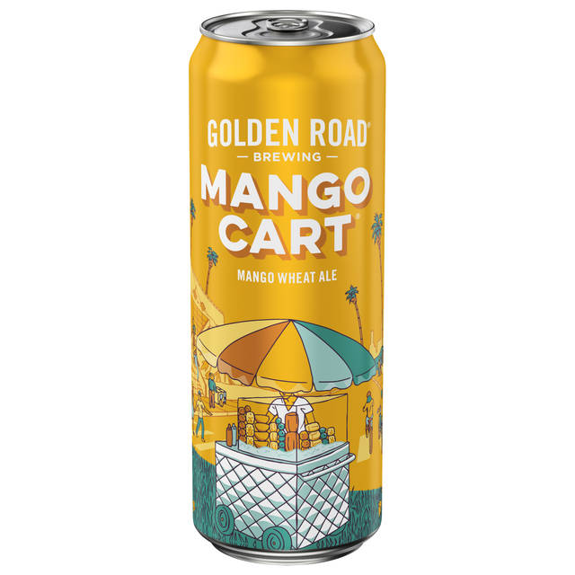 Golden Road Brewing Wheat Ale Mango Cart Beer 25 fl oz