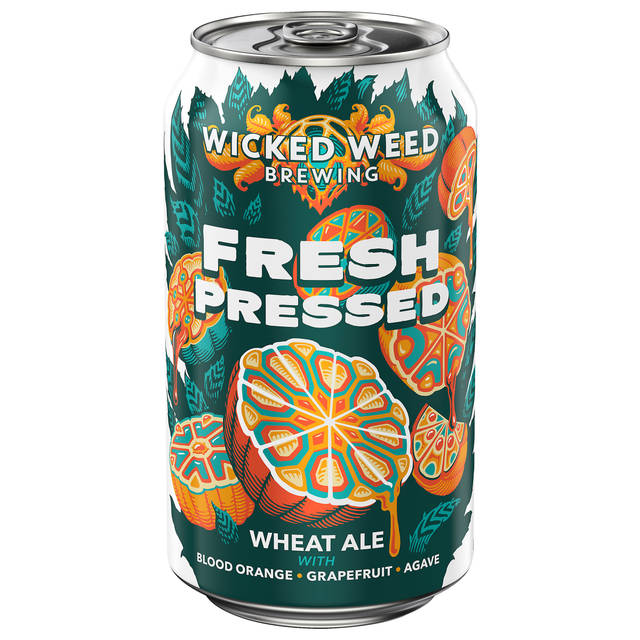 Wicked Weed Brewing Wheat Ale Fresh Pressed Beer 12 fl oz