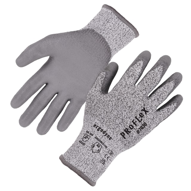 7030 1-pair 2XL Gray ANSI/ISEA 105-2016 A3 CR Gloves - PU - 13g