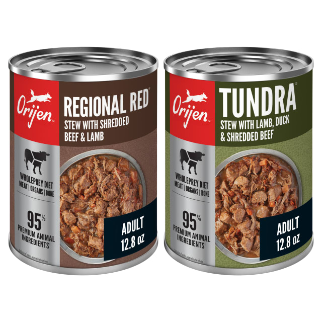 ORIJEN Premium Wet Dog Food Variety Pack: Regional Red + Tundra Recipes