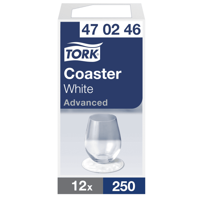 Tork White Coaster