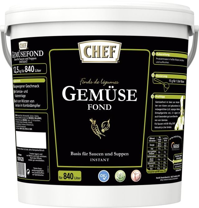 CHEF Gemüsefond Instant 12,5kg, für 840 Liter