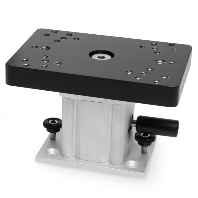 Swivel-Base Pedestal Mount, Aluminum, 4"