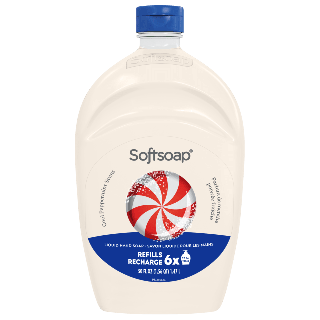 Softsoap Limited Edition Liquid Hand Soap, Kitchen or Bathroom Hand Soap, Cool Peppermint Scent, 50 fl oz Bottle