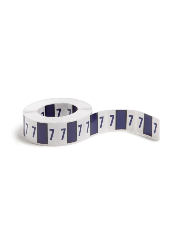 BCCRN Bar Style Color-Coded Numeric Labels, 0-9 Rolls