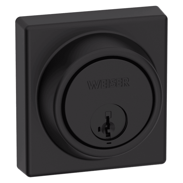 9571 Key Control FD Deadbolt featuring SmartKey Security™ in Matte Black