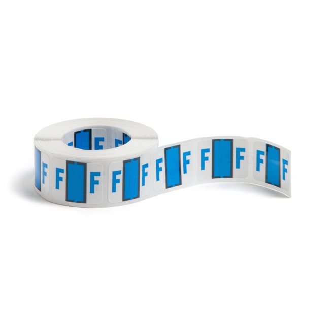 BCCR Bar Style Color-Coded Alphabetic Labels, A-Z Rolls
