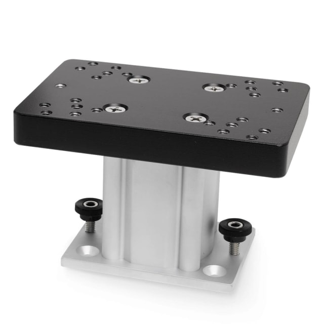 Fixed-Base Pedestal Mount, Aluminum, 4"