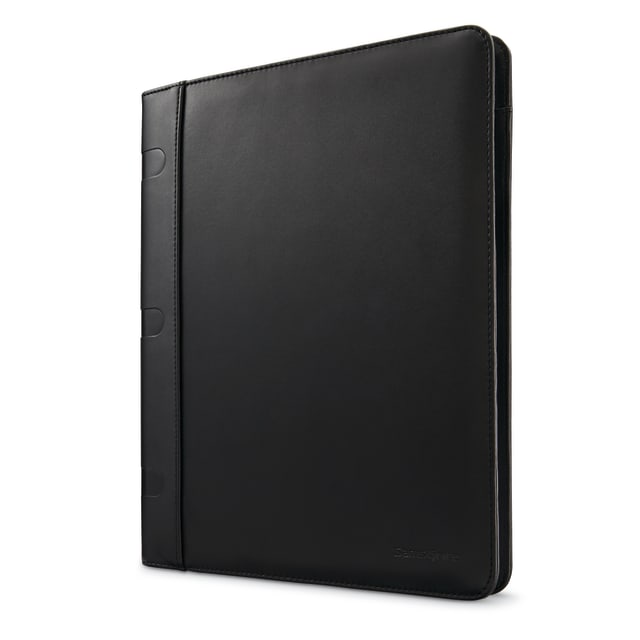 Leather Bus Accs Portfolio - Black