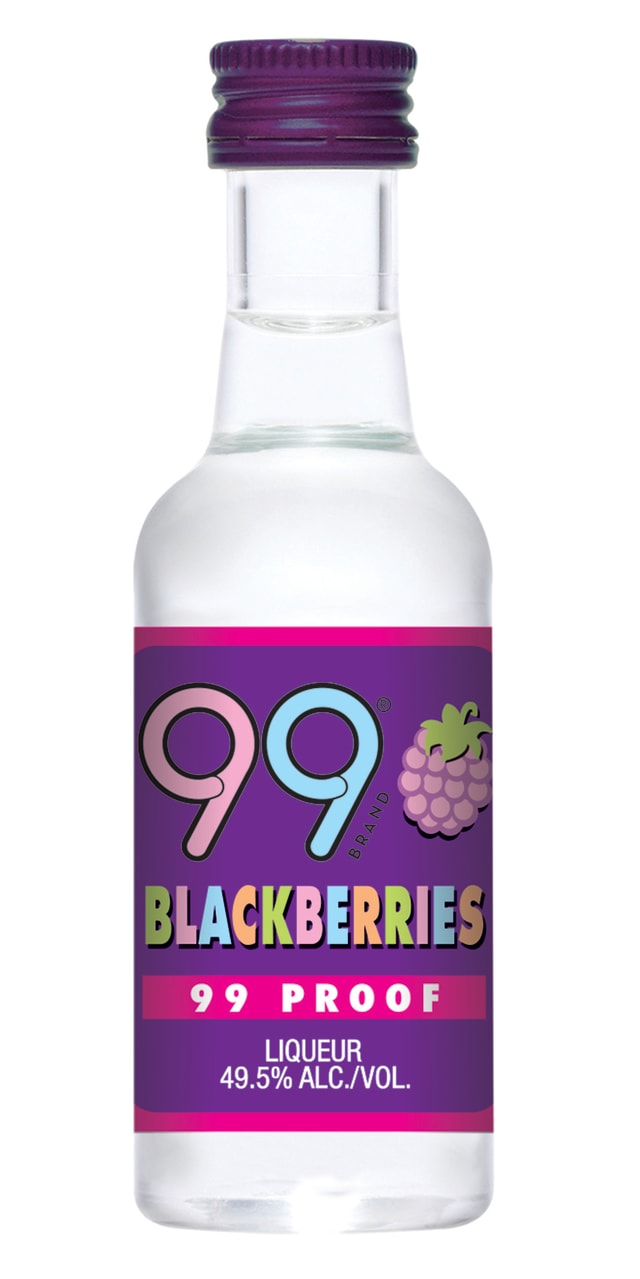 99 Schnapps Blackberry Plastic 10/12PK 50ML
