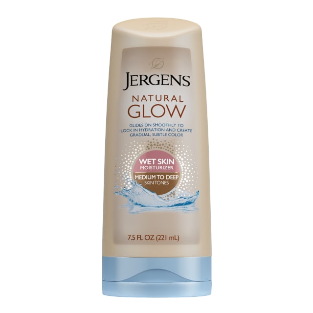 Jergens Natural Glow In Shower Lotion, Self Tanner, Medium To Deep, 7.5 oz