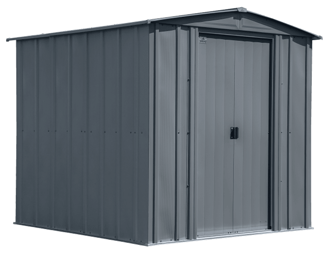 Classic Steel Storage Shed, 6X7, Charcoal