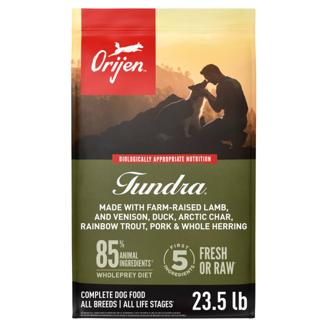 ORIJEN Grain Free Poultry Free High Protein Dry Dog Food Tundra Recipe