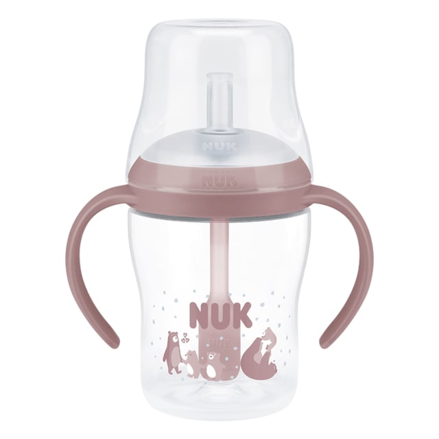 NUK PM 150ML PP LBTL STRAW CL2 BEAR 1/B