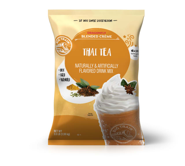 Big Train Dragonfly Thai Tea Blended Crème Drink Mix, 5 x 3.5 lb