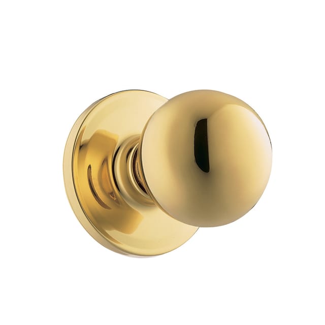 Yukon Hall/Closet Knob in Polished Brass