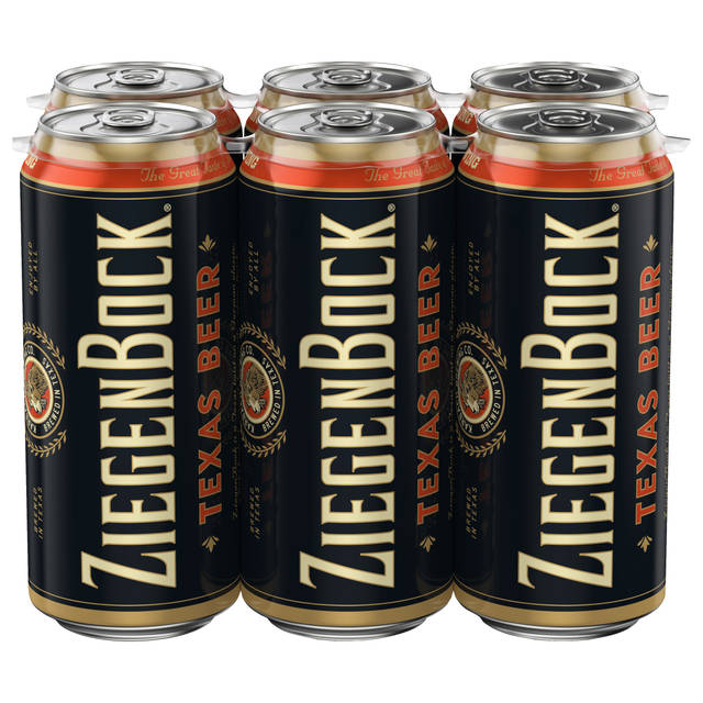 ZiegenBock Texas Beer 6 - 1 pint Cans