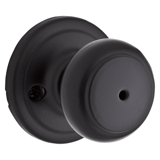 Troy Bed/Bath Knob in Matte Black