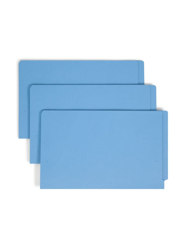 Shelf-Master® Reinforced End Tab Fastener File Folders, Straight-Cut Tab