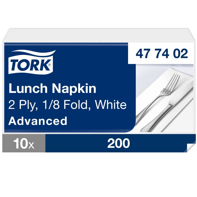 Tork LunchNap 2P 8F White 200/10
