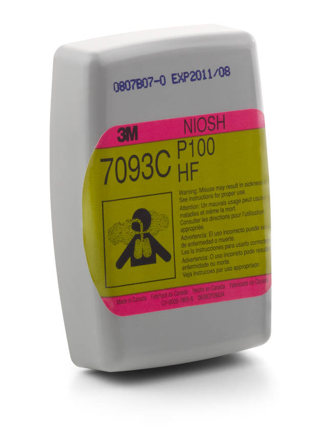 Cartucho/filtro de fluoreto de hidrogênio 3M™, 7093C, P100, 30 pares/caixa