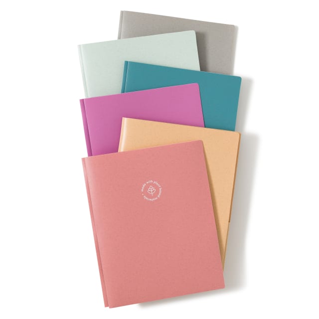 2 Pocket U-Eco Poly Folder, U-Eco, 0.5" Expansion, 2 Pockets, Assorted Colors