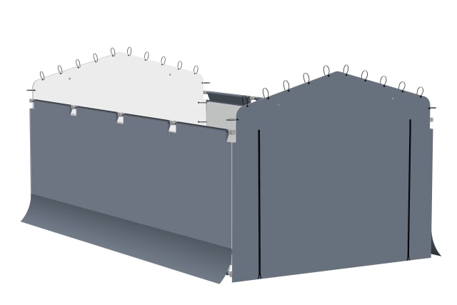 Carports Enclosure Kit For Galvanized Steel Carport, Fabric Carport Wall Panels, 10' X 15' X 7'
