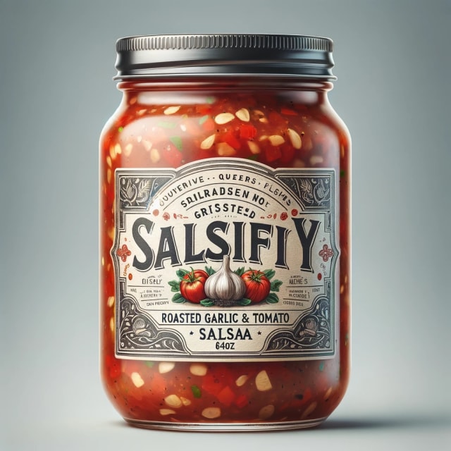 Salsify Roasted Garlic & Tomato Salsa, 64oz Jar