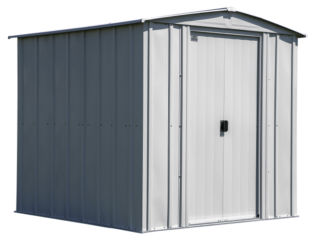 Classic Steel Storage Shed, 6X7, Flute Grey