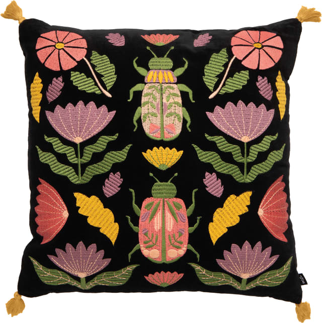 Amulet Embroidered Throw Pillow