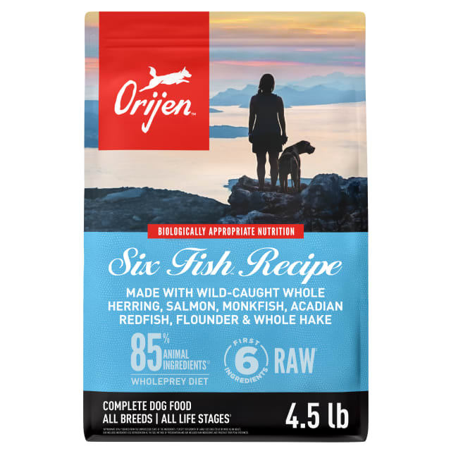ORIJEN Grain Free Poultry Free High Protein Dry Dog Food Six Fish Recipe