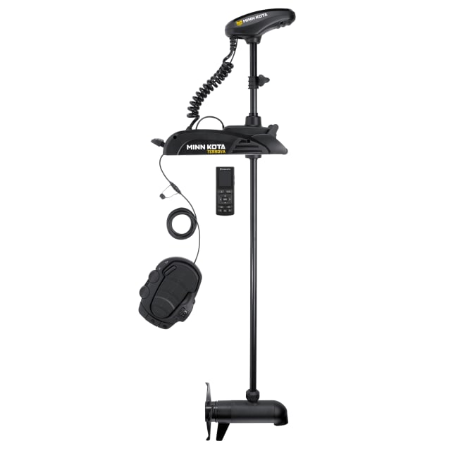 Minn Kota Terrova Trolling Motor, 24V, 80 lb Thrust, 60" Shaft, with Humminbird Imaging - Dual Spectrum CHIRP, Wireless Remote, Foot Pedal