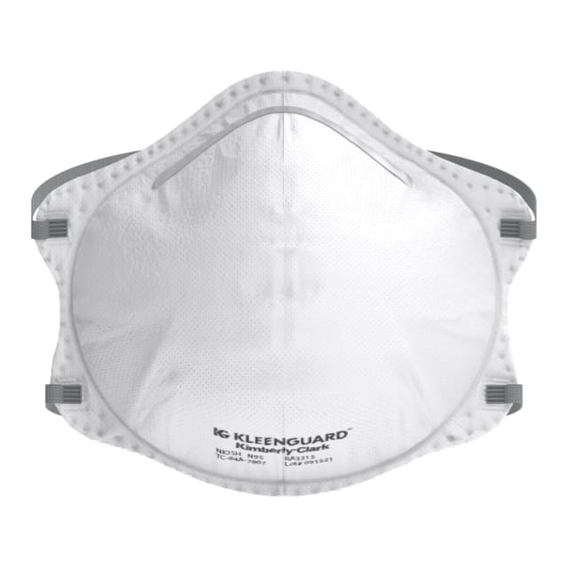 KleenGuard™ 3300 Series Particulate Respirator: Molded Cup Style, NIOSH-Approved, Regular Size