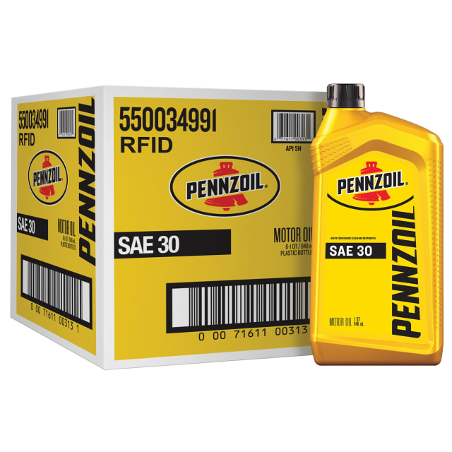 Pennzoil SAE 30 Motor Oil, 1 Quart (6 Pack)