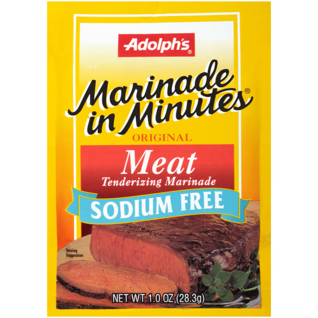 Adolph's Marinade In Minutes Sodium Free Meat Marinade, 1.0 oz