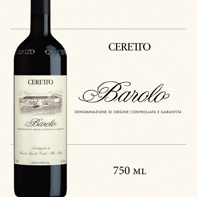 Ceretto 2018 Barolo DOCG Red Wine, 750mL Wine Bottle