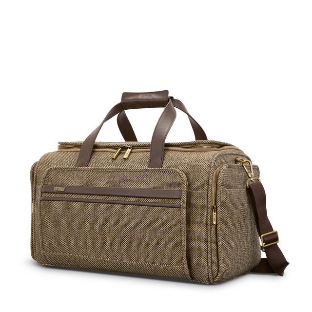 Hartmann Tweed Travel Duffel - Tweed/Natural Leather