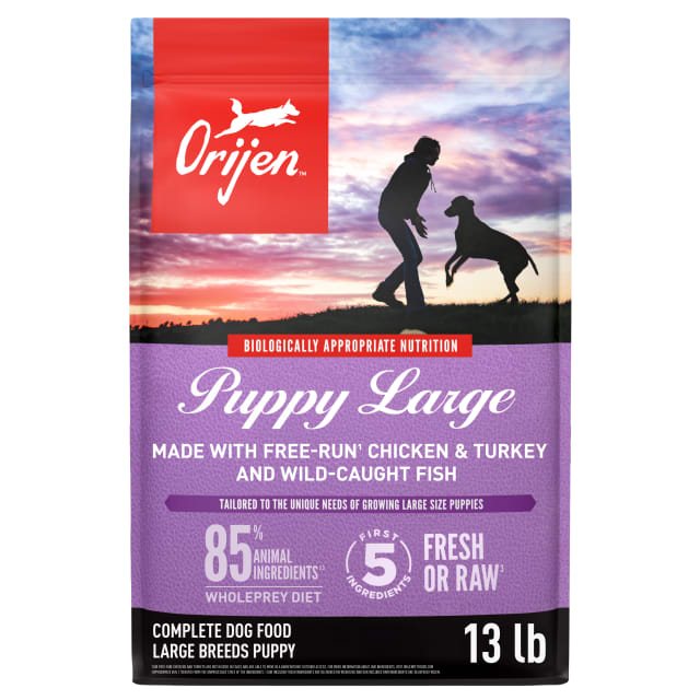 ORIJEN Grain Free High Protein Dry Dog Food Puppy Large Recipe