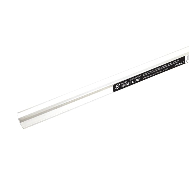 Corner Guard, Self-Stick, Clear, 5/8"x5/8"x8'