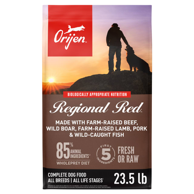 ORIJEN Grain Free Poultry Free High Protein Dry Dog Food Regional Red Recipe