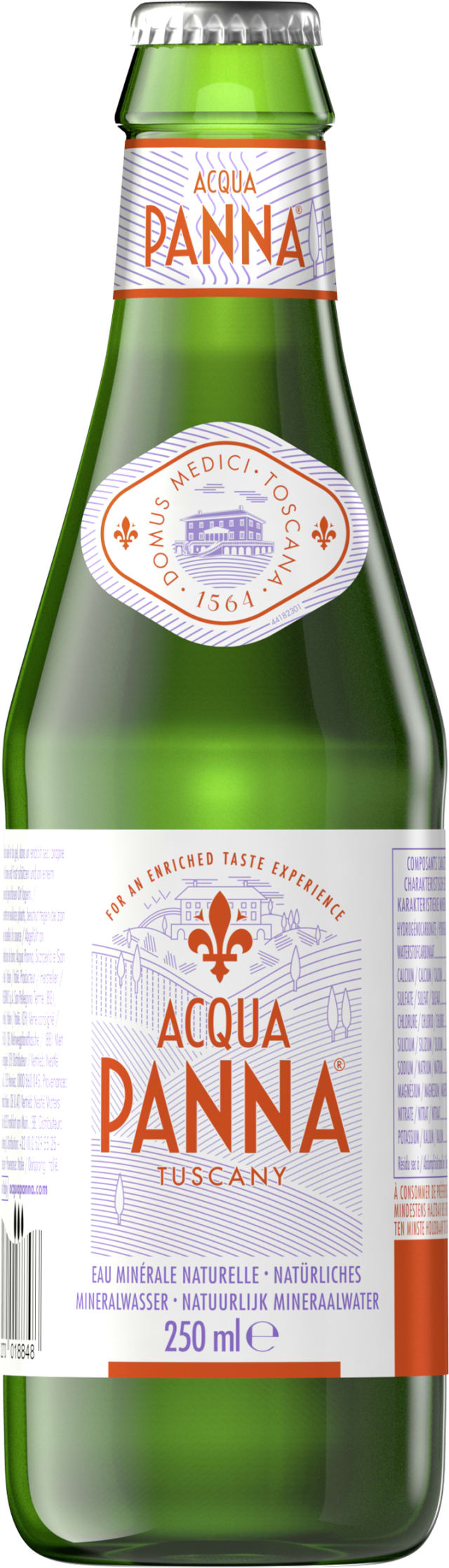ACQUA PANNA natürliches Mineralwasser Mehrweg Glas 0,25L