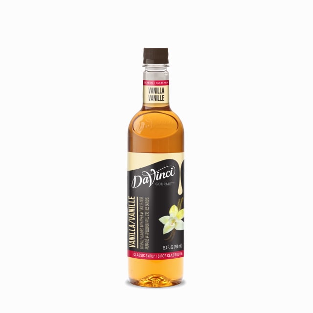 DaVinci Gourmet Vanilla Syrup, Plastic Bottle, 4 x 750 mL