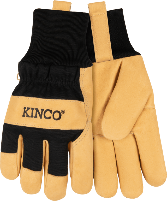 Lined Grain Pigskin Palm with Knit Wrist