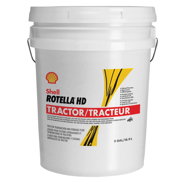 Rotella HD Tractor Hydraulic Fluid and Transmission Oil, 5 Gallon Pail