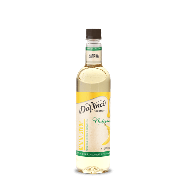 DaVinci Gourmet Natural Banana Syrup, Plastic Bottle, 4 x 750 mL