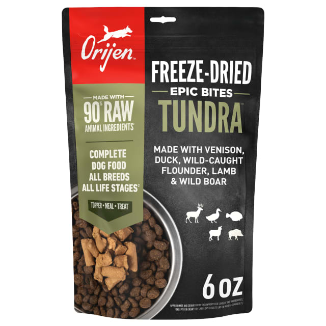 ORIJEN Epic Bites Freeze-Dried Dry Dog Food Tundra Recipe