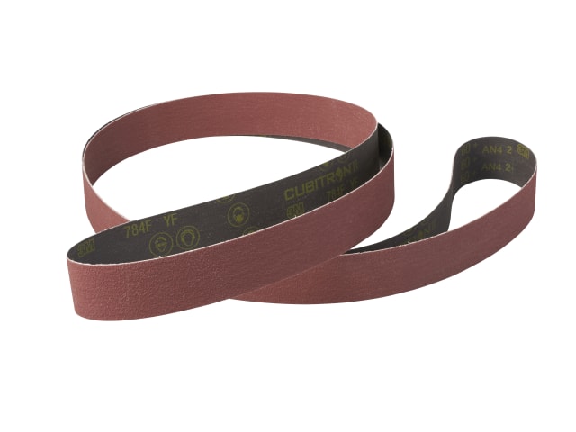 3M™ Cubitron™ II Cloth Belt 784F, 80+ YF-weight, 1700mm x 1320mm, Film-lok, Single-flex, Segmented, 4 ea/Case