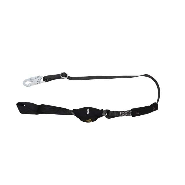 V-Series utility single-leg adjustable energy absorbing lanyard, 6',36C small snaphooks, ANSI Z359.13-2013