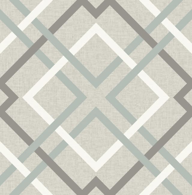 Saltire Taupe Plaid Wallpaper