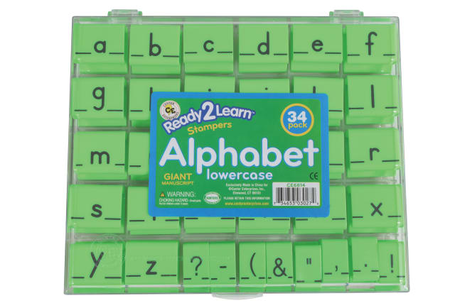 Alphabet Stamps - Lowercase - Large - Set of 34